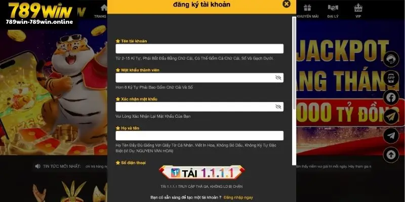 Những quy định chặt chẽ cần tuân thủ khi đăng ký 789Win